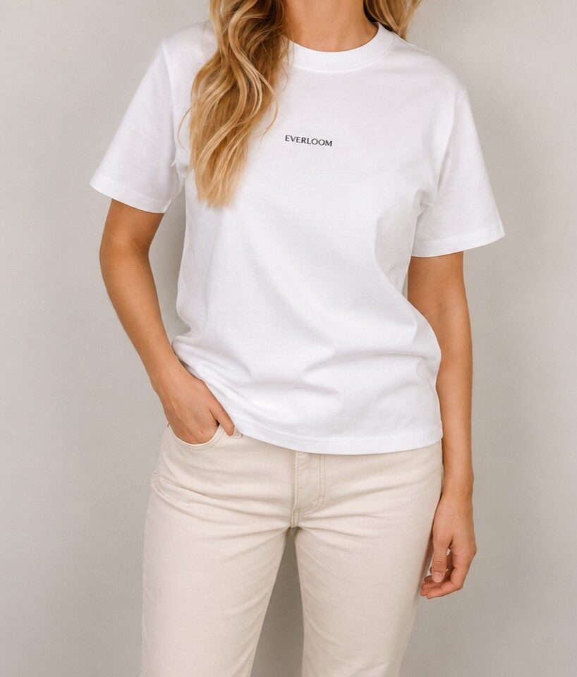 T-shirt Soft Touch mulher decote redondo 100% algodão Everloom